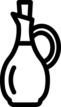 Olive Oil Jar Outline Svg Vector, Free Vectors File